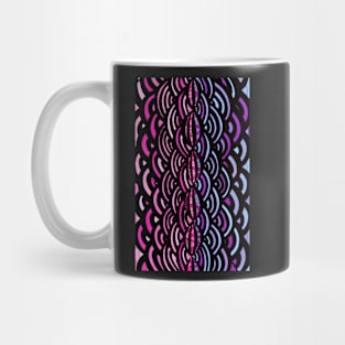  pink and black braid. Sea bottom. Mug